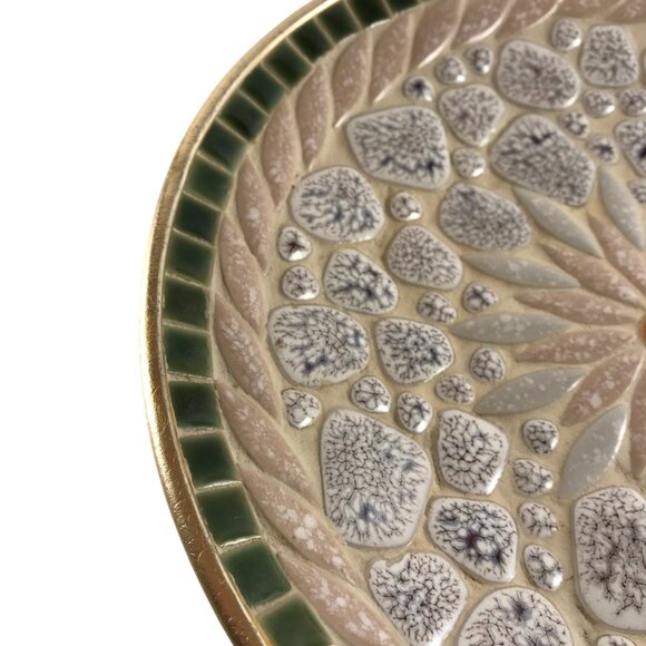 Vintage Mid Century Modern Mosaic Art Plate Dish - Picture 3 of 6